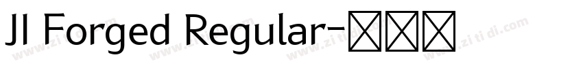 JI Forged Regular字体转换